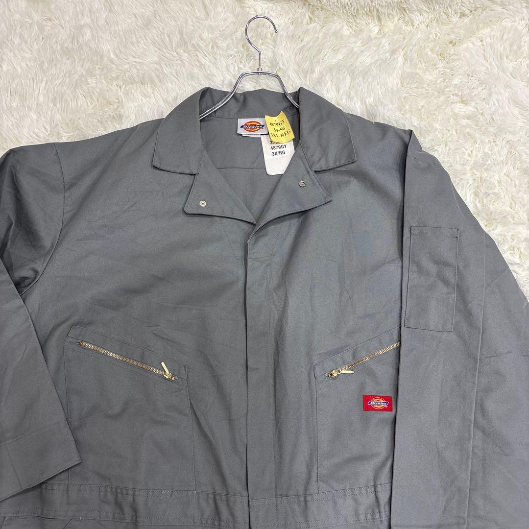 新品未使用 希少サイズ ディッキーズ オールインワン つなぎ グレー 3X ディッキーズ Dickies 長袖つなぎ （3.グレー） -waja bazar - 海外