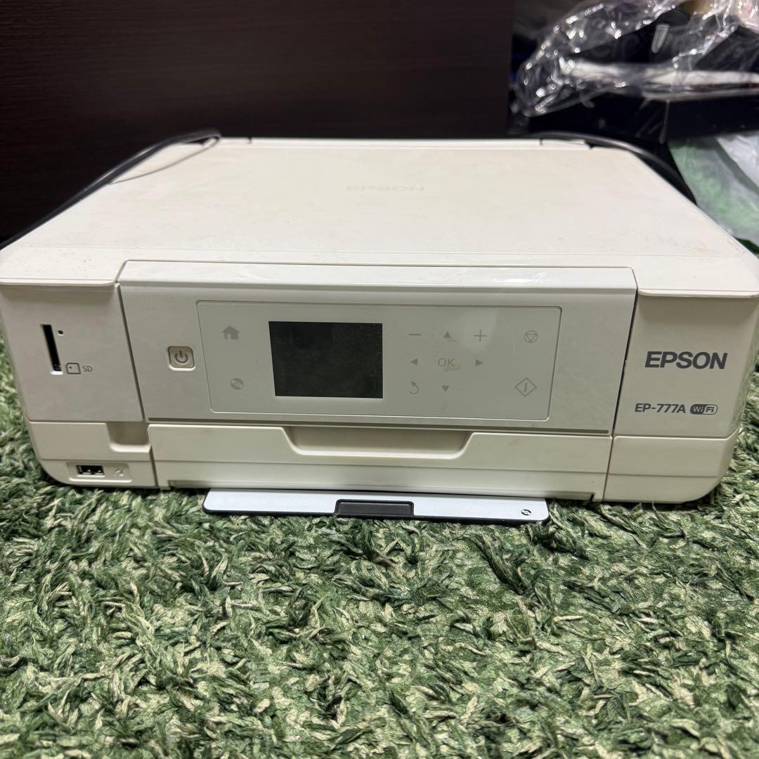 通電確認 動作確認 EPSON EP-777A プリンター ジャンク EPSON EP-777A インクジェット複合機 プリンター ジャンク品 インク
