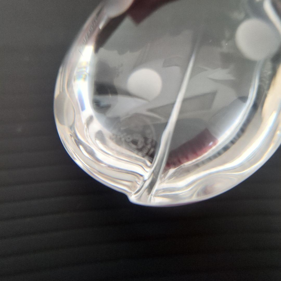 美品】Baccarat バカラ てんとう虫 クリスタル クリアー
