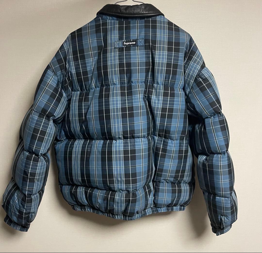 Supreme Leather Collar Puffy Jacket - メルカリ