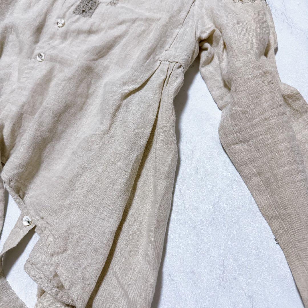 希少】KAPITAL リネン 100% カシュクールシャツ 刺し子 生成り - メルカリ