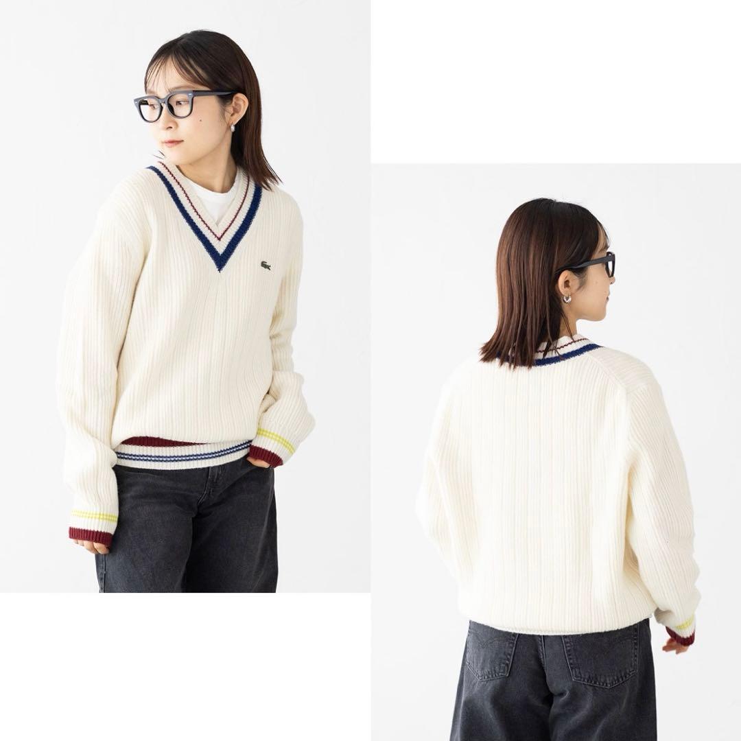 ゅーぽむ♡様専用です☆LACOSTE ラコステ☆チルデンニット Lサイズ