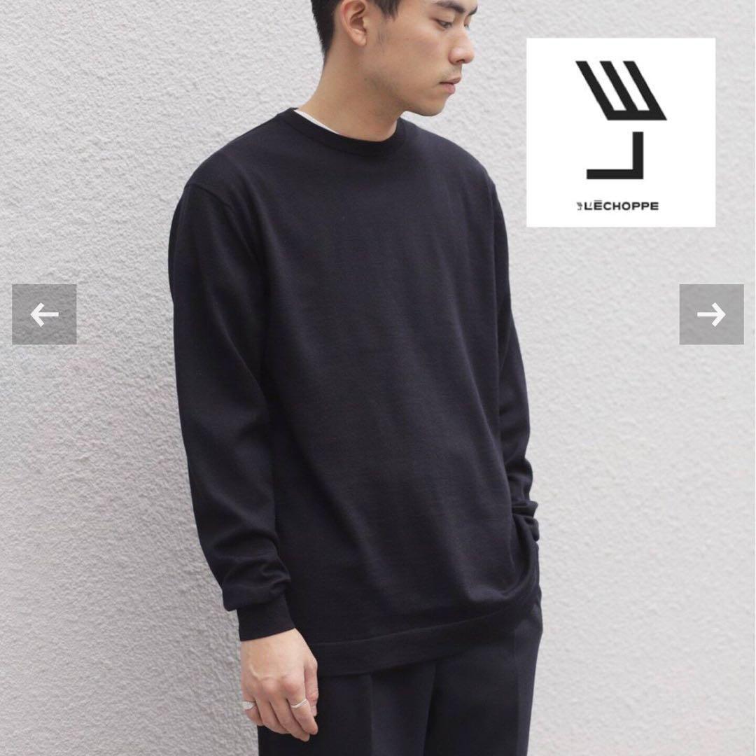【LE エルイー】クルーネックニット L'ECHOPPE レショップ LE / エルイー】 cotton crew knit/ニット（ニット／セーター）｜L
