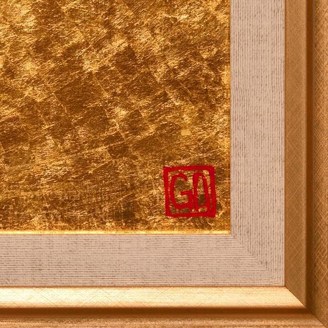 優美な輝き☆石川県産金箔三号色純金95.79%太陽金富士山がんどうあつし