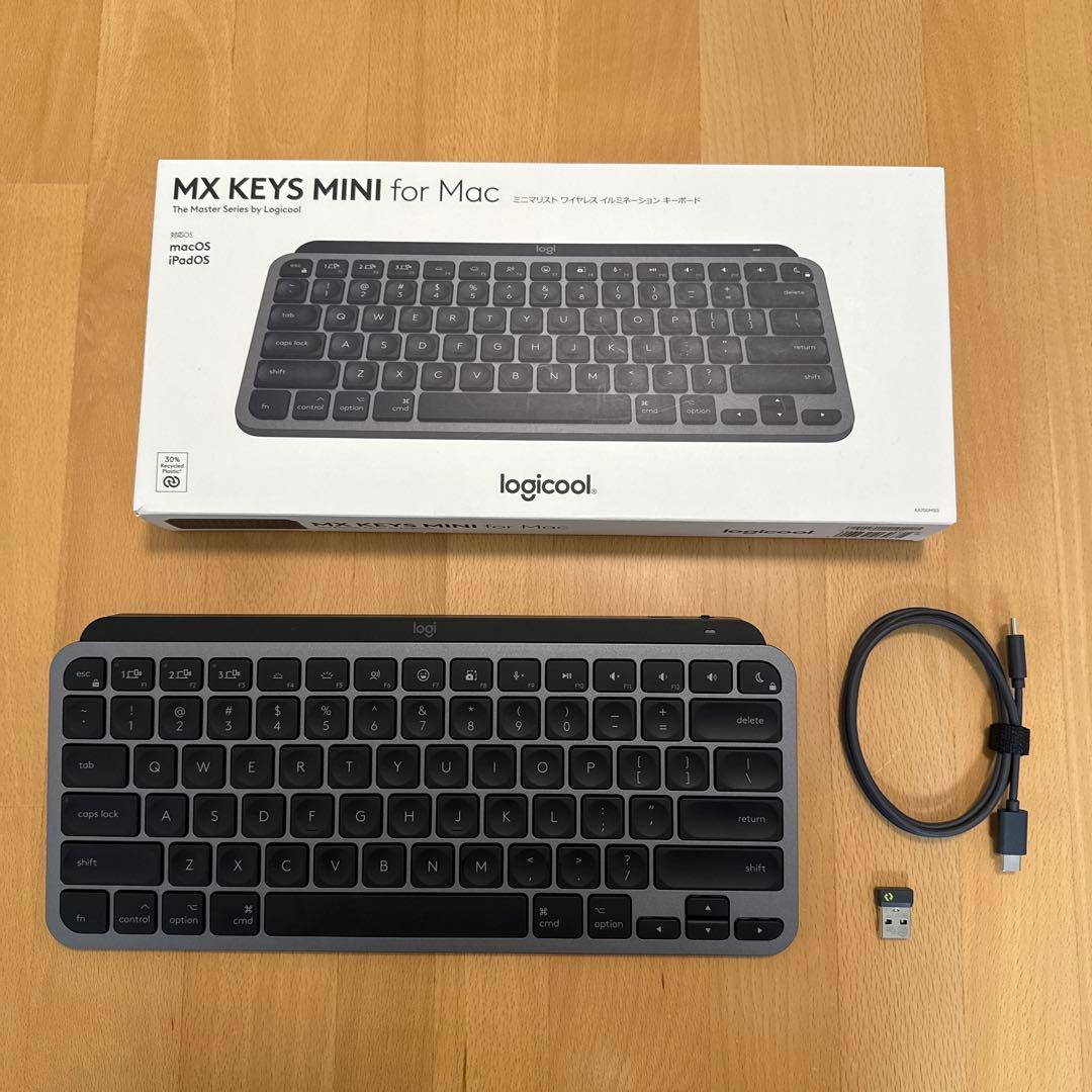 Logicool MX KEYS mini for Mac＋Logi Bolt付 Logitech MX Keys Mini for Mac - Bluetooth Keyboard
