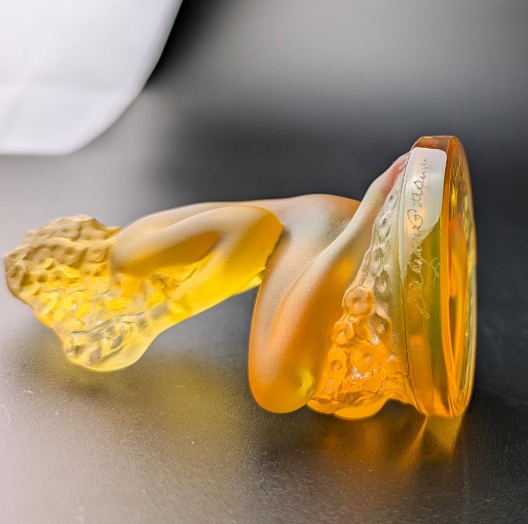 まーくんさん専用珍しい琥珀!★ラリック フィギュリン フロレアル アールデコ 裸