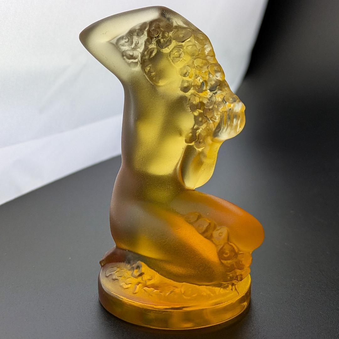 まーくんさん専用珍しい琥珀!★ラリック フィギュリン フロレアル アールデコ 裸