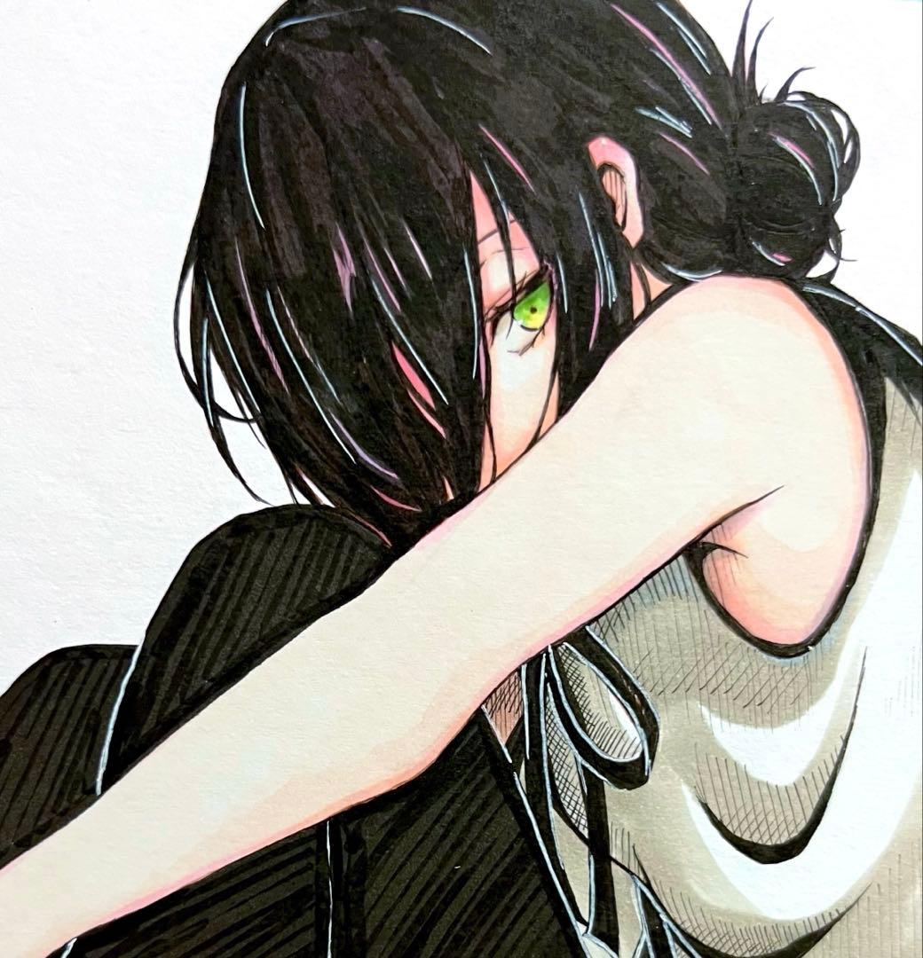 ア*ム様 チェンソーマン レゼ 手書きイラスト❕ チェンソーマンのレゼイラストメイキング | TikTok