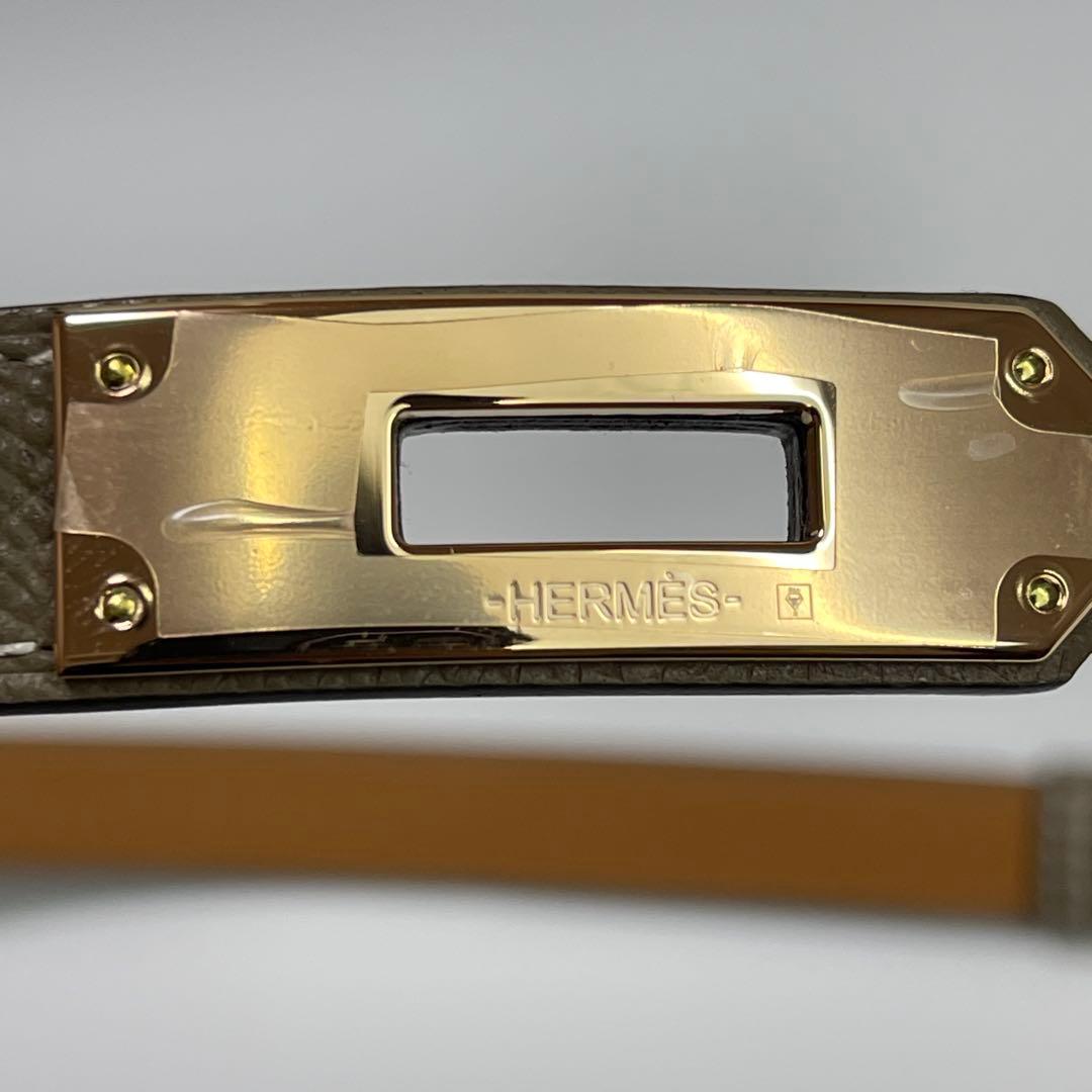 Hermes エルメス レディスベルト 《ケリー》 18エトゥープ　新品未使用品