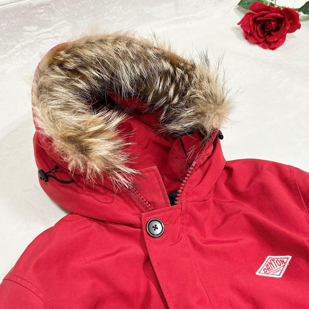 未使用級美品✨ danton ダントン ダウンジャケット 赤 40 ファー
