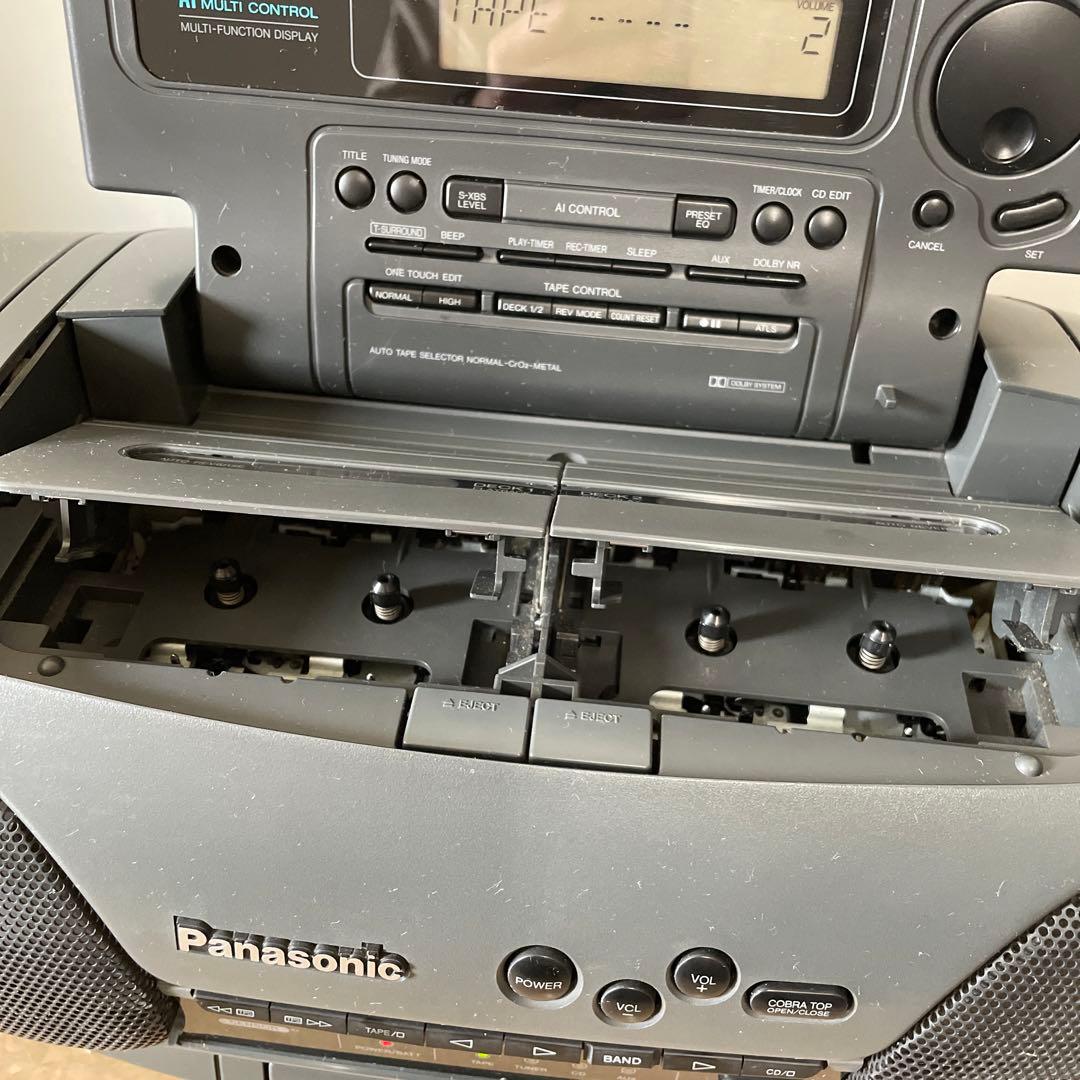 パナソニック コブラトップ搭載 CDラジカセ RX-DT75 ジャンクにて