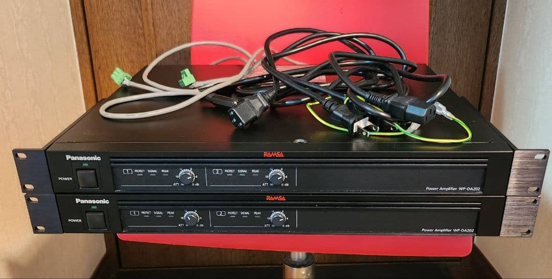 Panasonic パワーアンプ RAMSA WP-DA202 2台セット