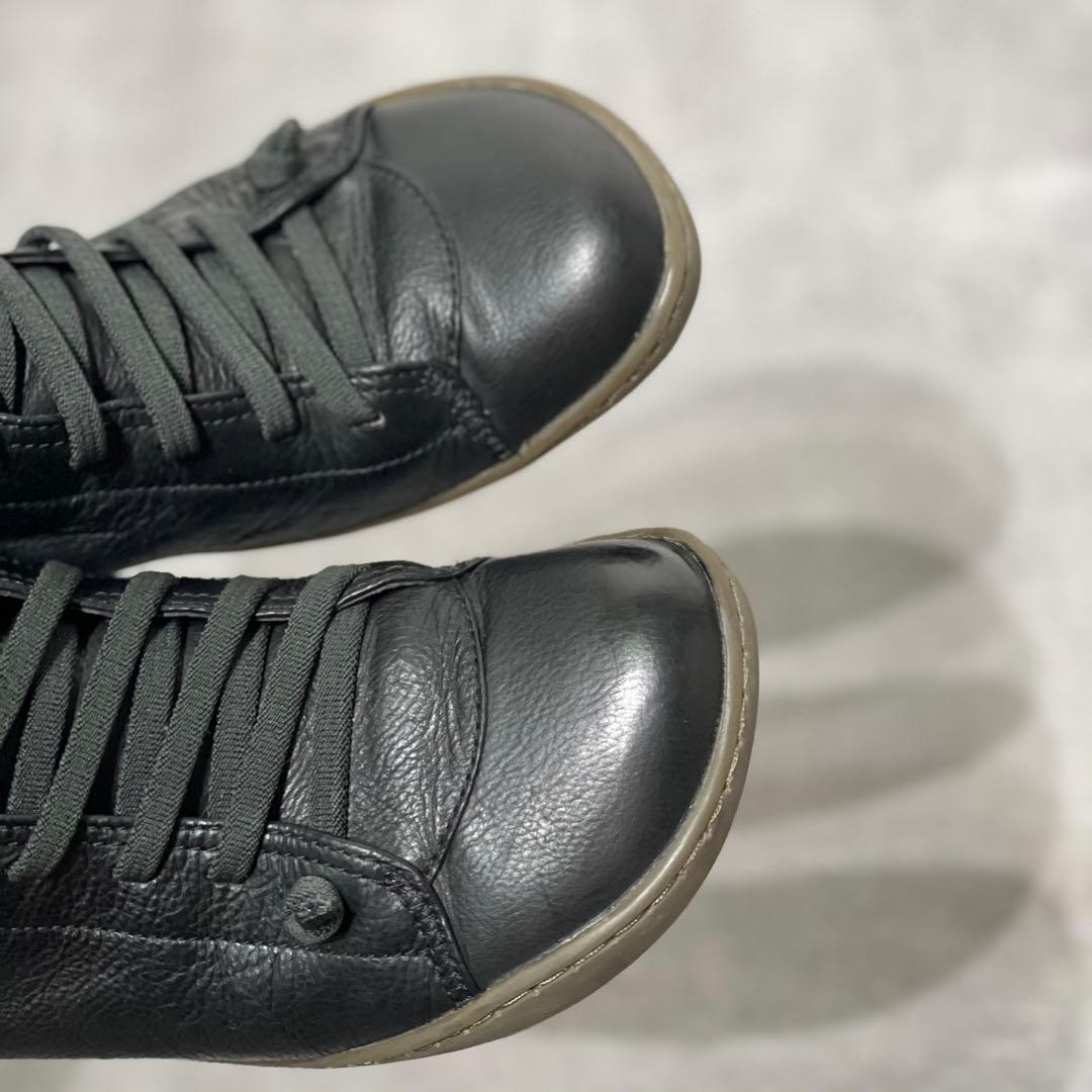 美品》カンペール ペウカミハイカット サイドジップ ブラック 38