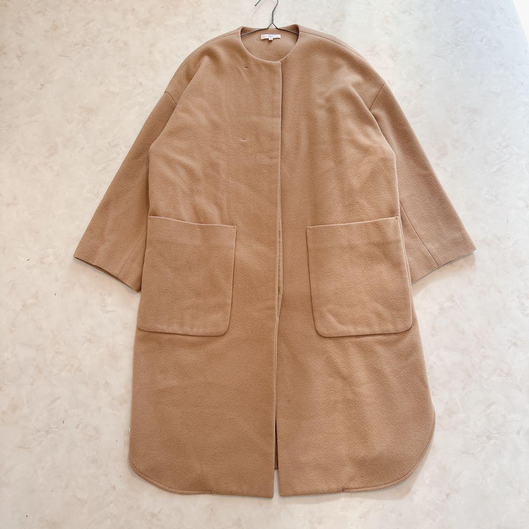 yori ウールコート ベージュ オーバーサイズ M