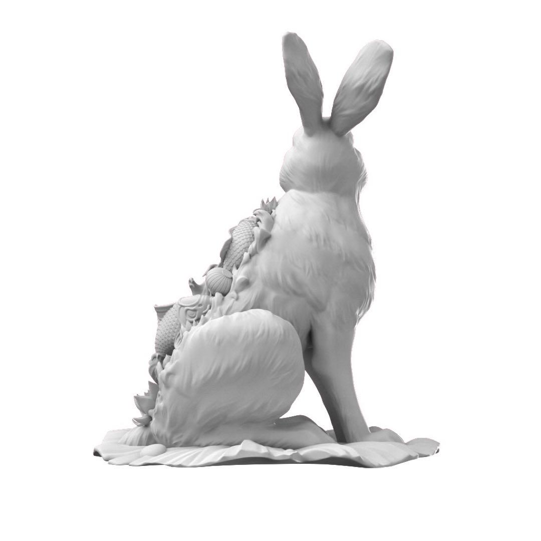 ウォーター・ラビット　水のような兎　スタチュー　フィギュア　アートトイ　限定