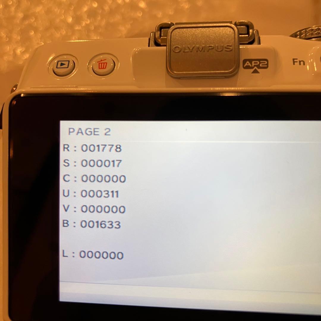 ショット回数1778回】オリンパス PEN E-PL3 ダブルズームキット