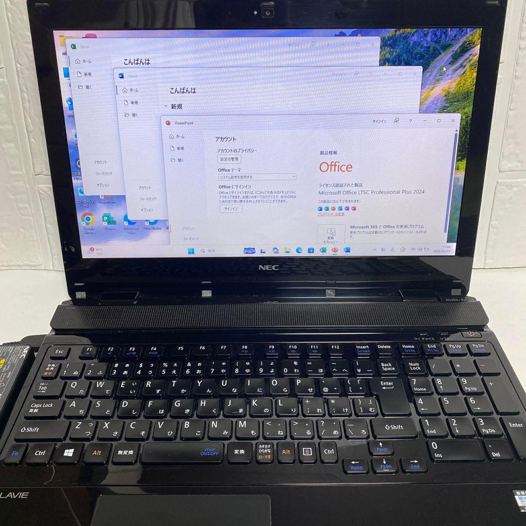 Windows11オフィス2024年WebカメSSDサクサク起動NECノートPC | Buyee