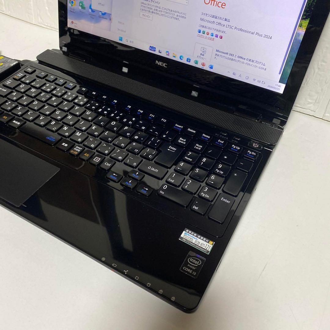 Windows11オフィス2024年WebカメSSDサクサク起動NECノートPC | Buyee