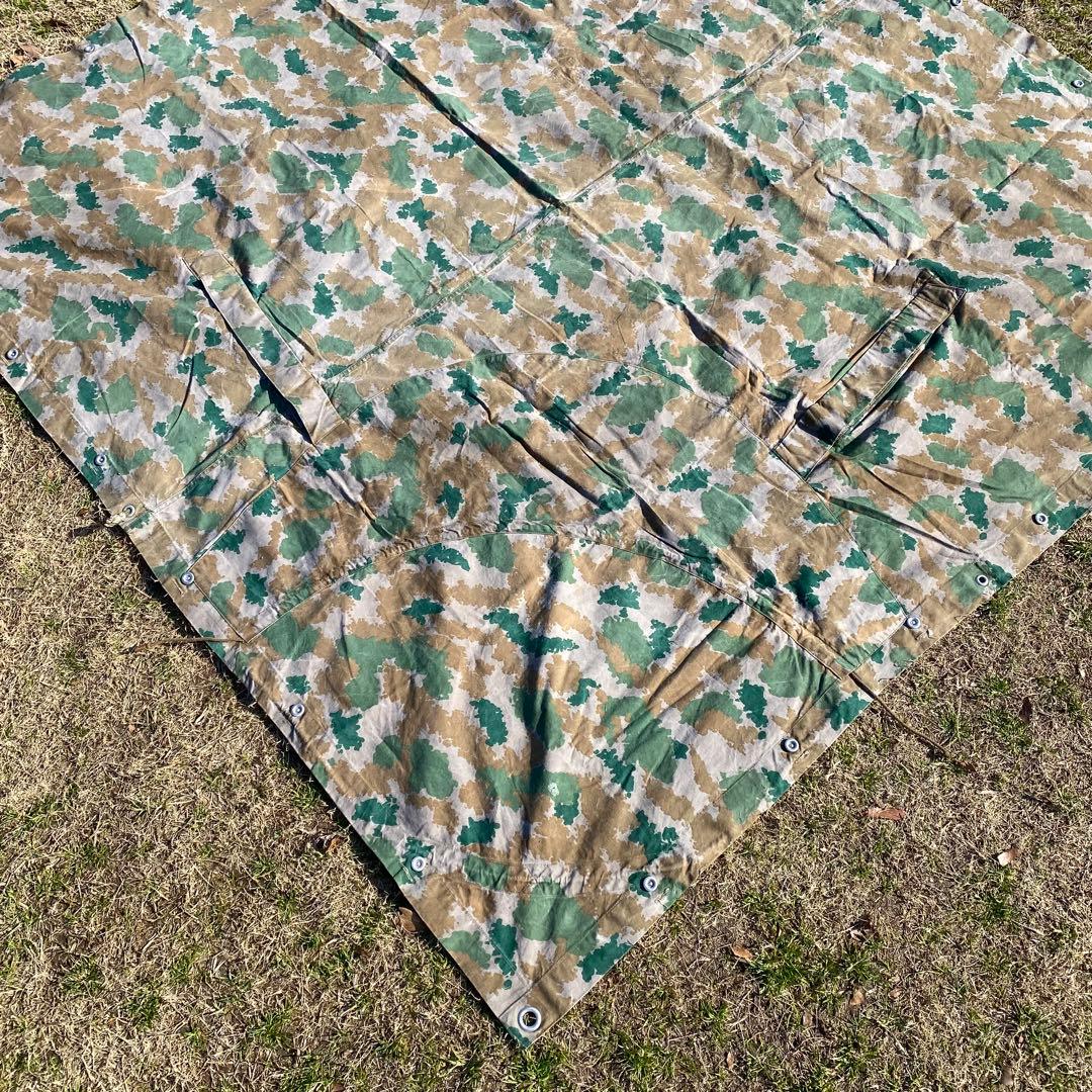 超レア】東ドイツ軍 軍幕 フローラルカモ ブルメンターンカモ 1枚