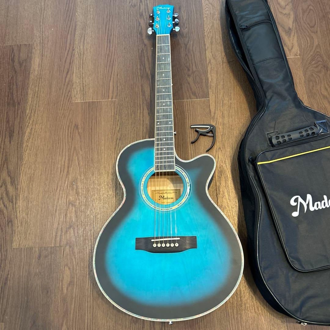Mademu アコースティックギター MCG40B-BL-M カポタスト ケース - メルカリ