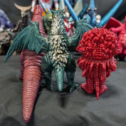 ウルトラマンパワード＆登場怪獣・宇宙人（バンダイ）ソフビコンプ18体