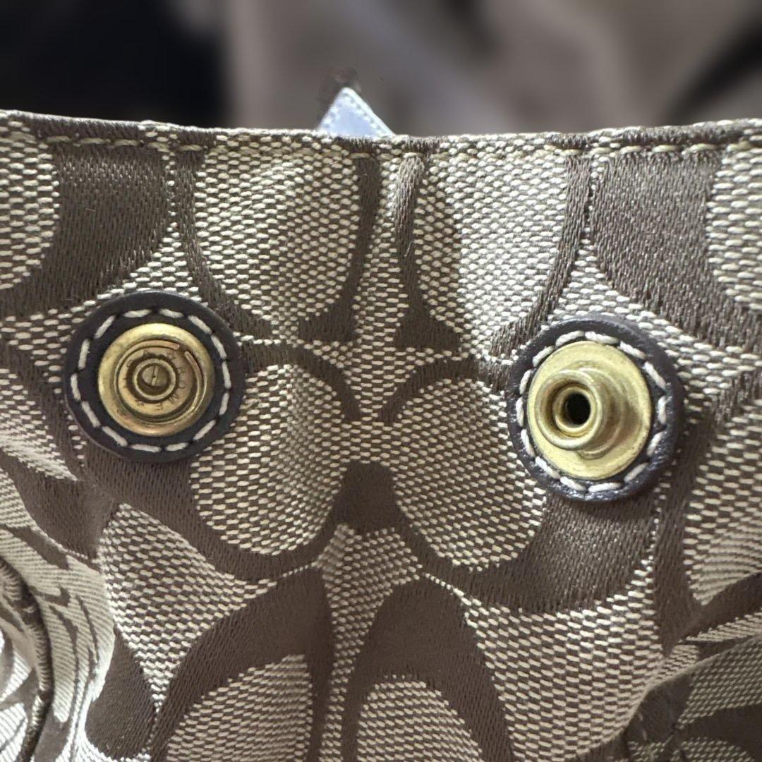 COACH コーチ レディース ハンドバッグ シグネチャー柄 シルクスカーフ