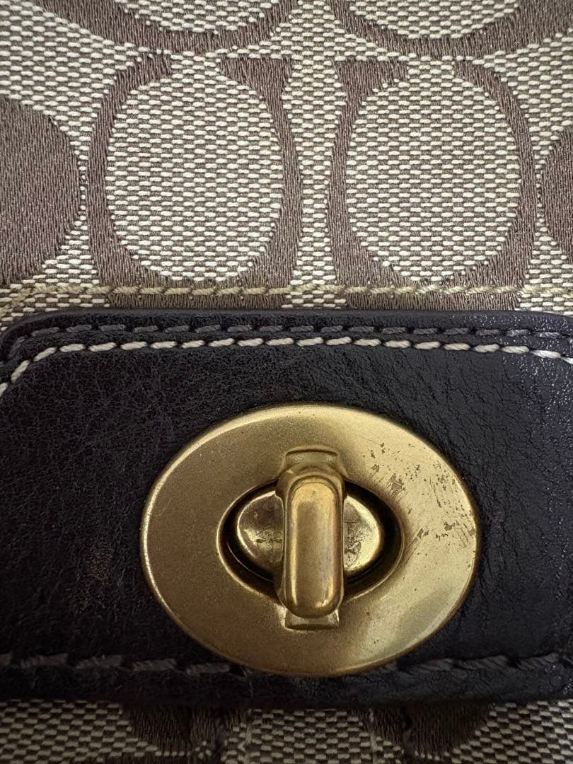 COACH コーチ レディース ハンドバッグ シグネチャー柄 シルクスカーフ