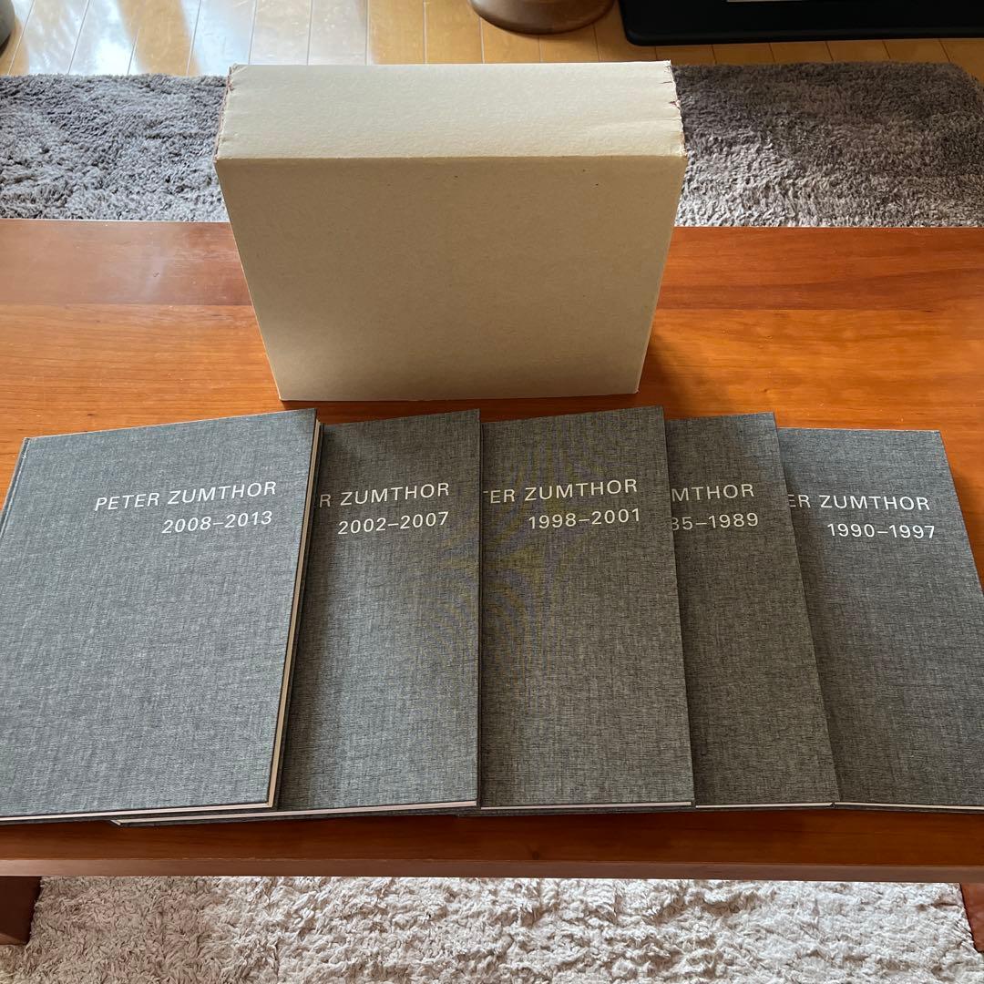 PETER ZUMTHOR 作品集 5冊セット Peter Zumthor 1985-2013 , Five Volumes, New Edition, 2024, Zurich