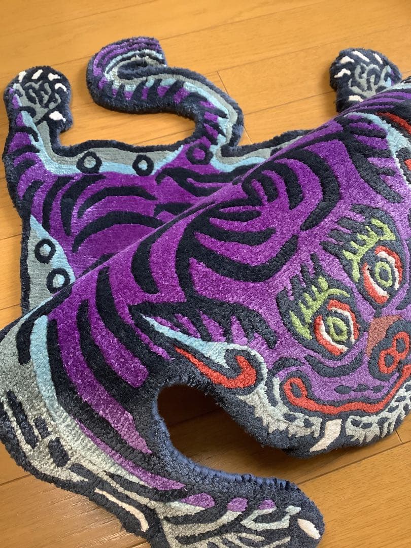 《 本物　新品　1点物 》 シルク　チベタンタイガー　虎　S 約80センチ　a