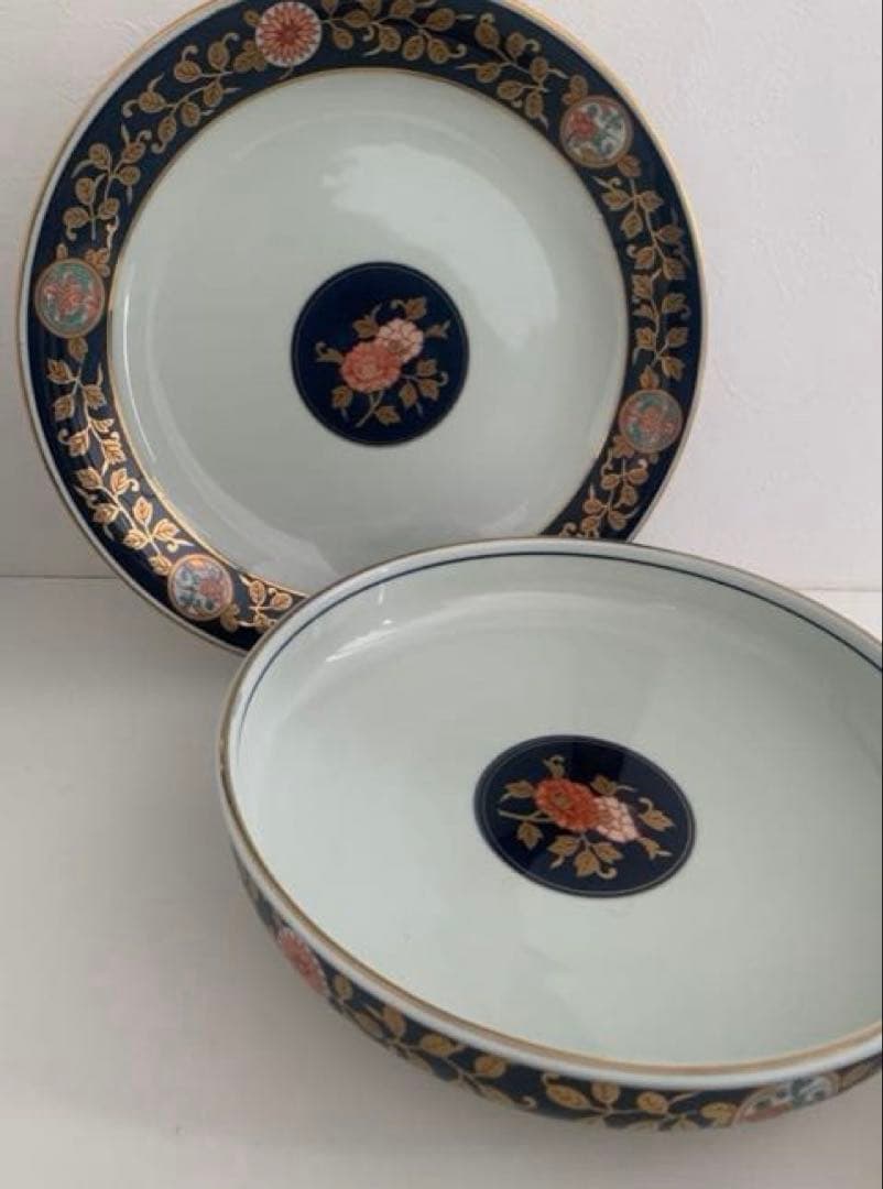 有田焼 古伊万里金彩 料理揃 大鉢 大皿 - メルカリ