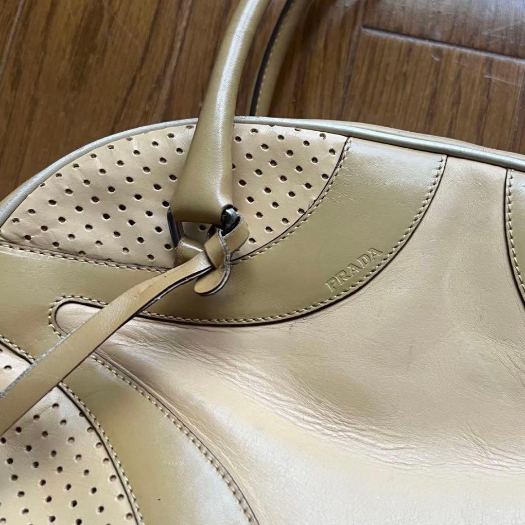 SS 2000 Prada archive レザーボーリングバッグ - メルカリ