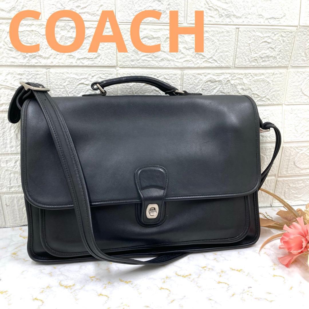 COACHオールドコーチビジネスバッグヴィンテージレザー メンズ - メルカリ