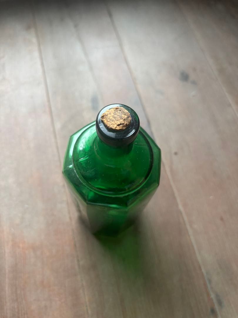 希少 戦前〜昭和初期 人体消毒新薬 ヨシマン リゾホルム 薬瓶 古ガラス