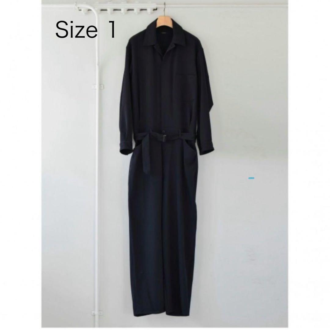 【超美品】Comoli ダークネイビー ウールギャバ オールインワン COMOLI / コモリ | ウールギャバ オールインワン - Navy | 通販 - 正規