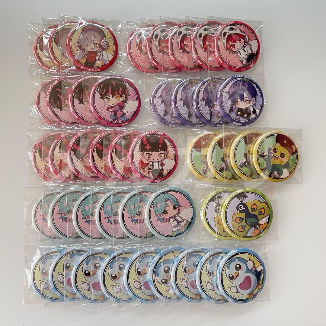 CrazyRaccoon CR CRストア 缶バッジ - メルカリ