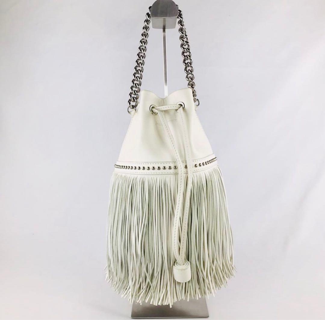 値下げ交渉可⭐︎J&M DAVIDSON フリンジ カーニバル スタッズ 白