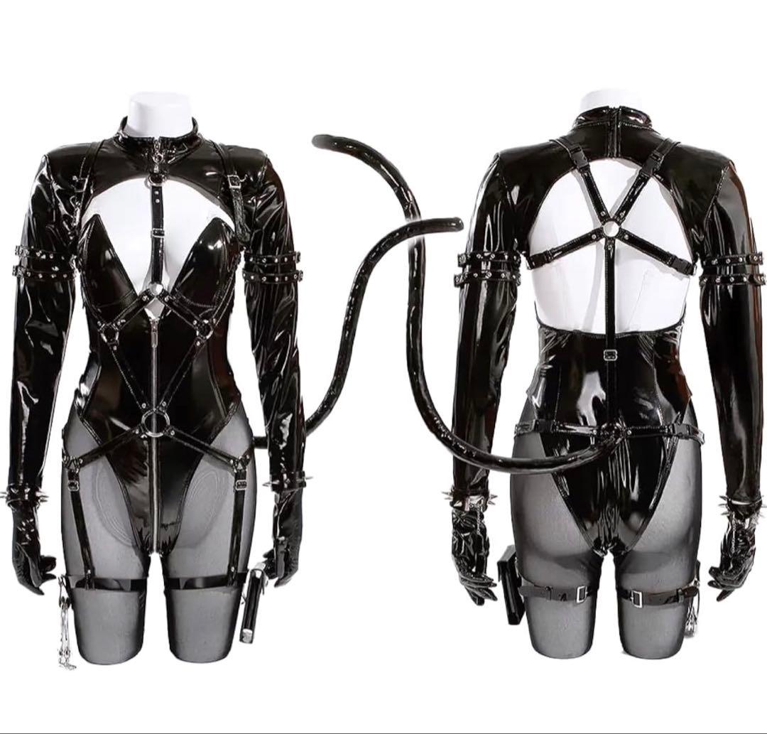 歪萌舎 ブルーアーカイブ　調月リオ キャットウーマンブ　コスプレ衣装　Mサイズ