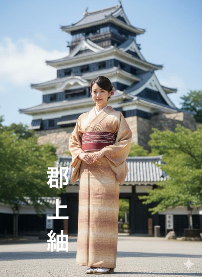 ☘️国宝品☘️【幻の紬】○岐阜県無形文化財【郡上紬】○草木染○本