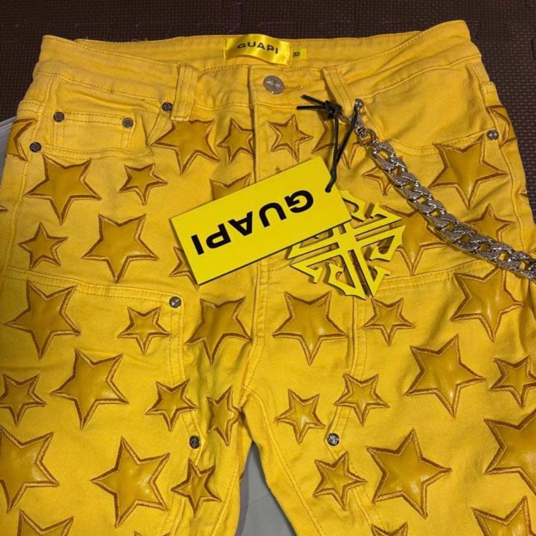 激レア GUAPI PREMIUM 正規品 即完売 星柄イエローフレア - メルカリ