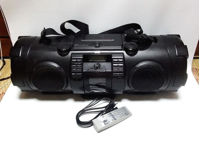 ビクター JVC RV-NB70-B リモコン 電源コード 迫力の重低音サウンド、パワードウーハーCDシステム「RV‐NB70‐B」を