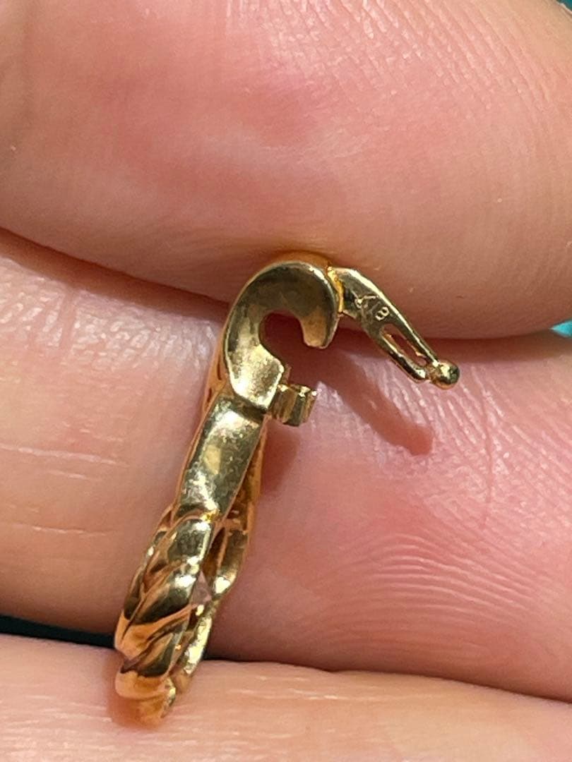 18k，ダイヤモンド0.25ct，ペンダントトップ、1.4g