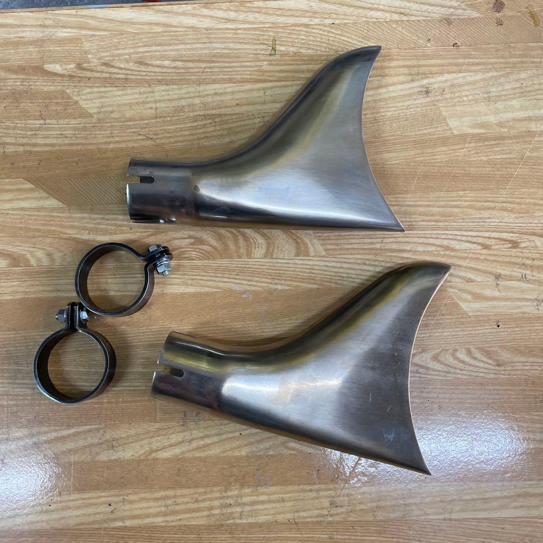 フィッシュテールマフラー エンド ハーレーダビッドソン ショベル パン