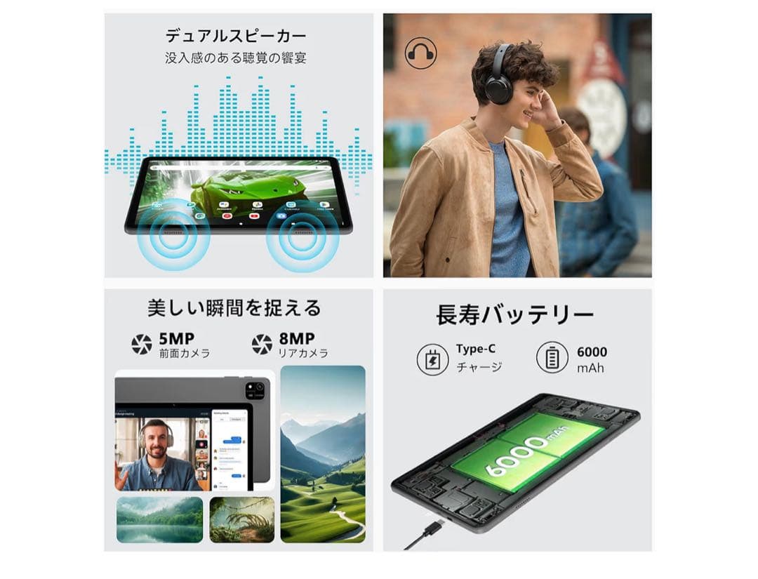 大特価2025年星の輝きA30 10.1㌅Android16タブレットwi-fi - メルカリ