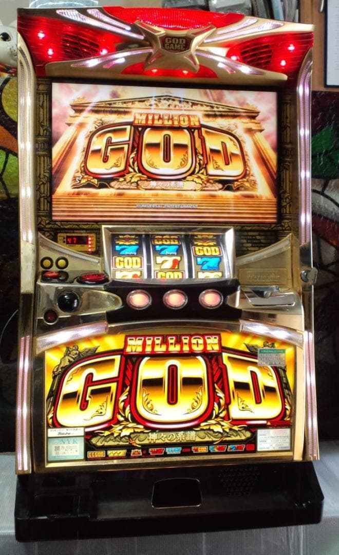 10段階設定ROM付☆ミズホ☆ミリオンゴッド～神々の系譜☆オートプレイ