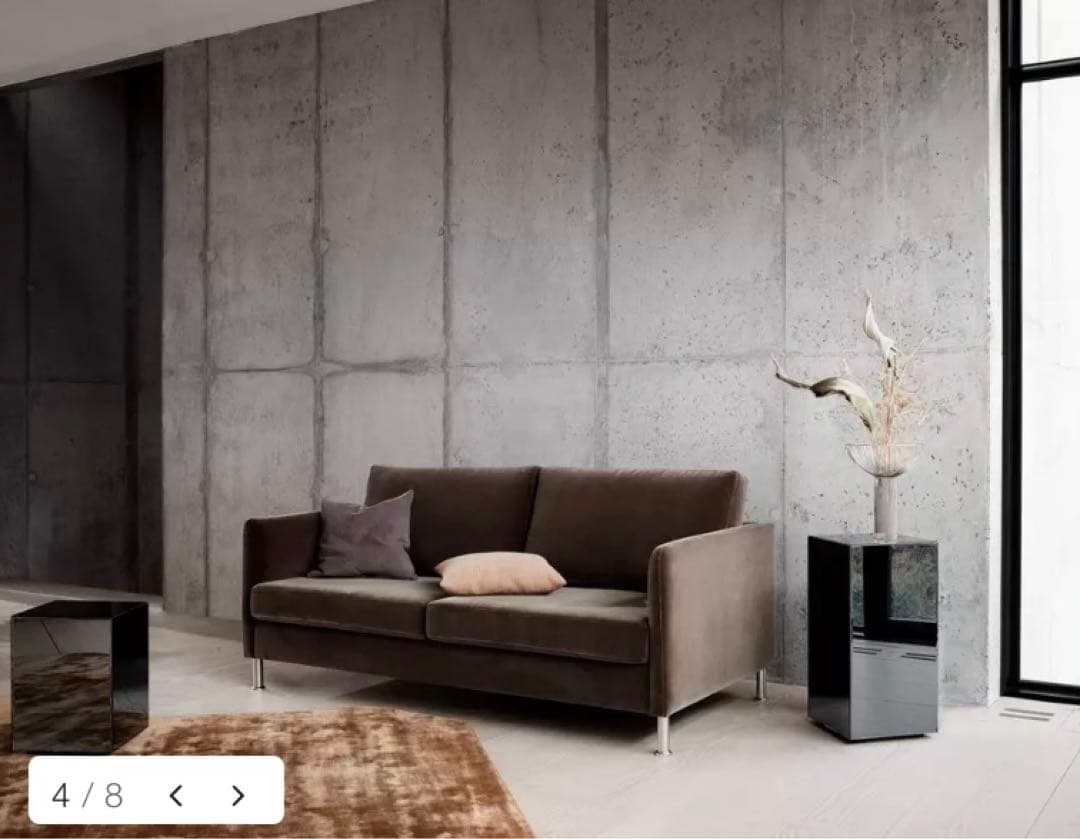 廃盤品◾️BoConcept ミラーテーブル グレー ボーコンセプトサイド