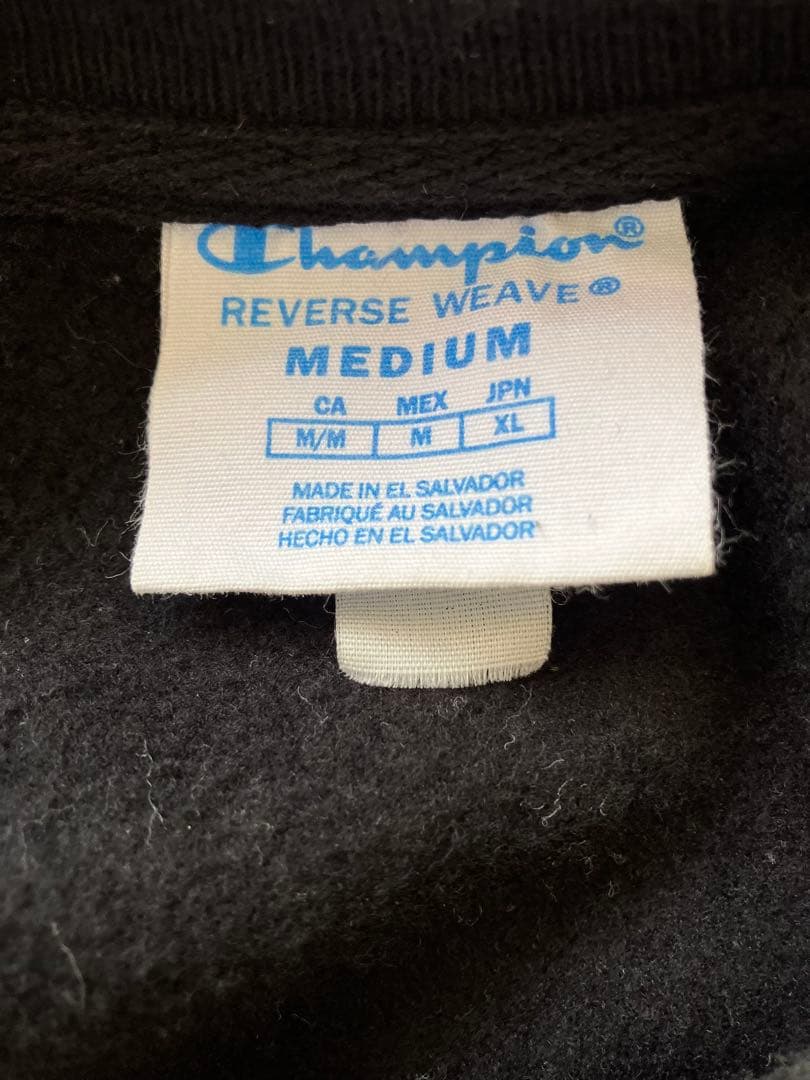 Champion Reverse Weaveニューヨーク大学 ブラック M