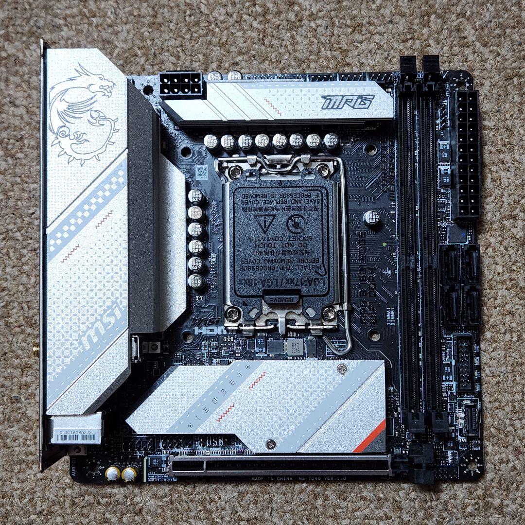 MSI MPG B760I EDGE WIFI マザーボード 動作確認済み MPG B760I EDGE WIFI DDR4