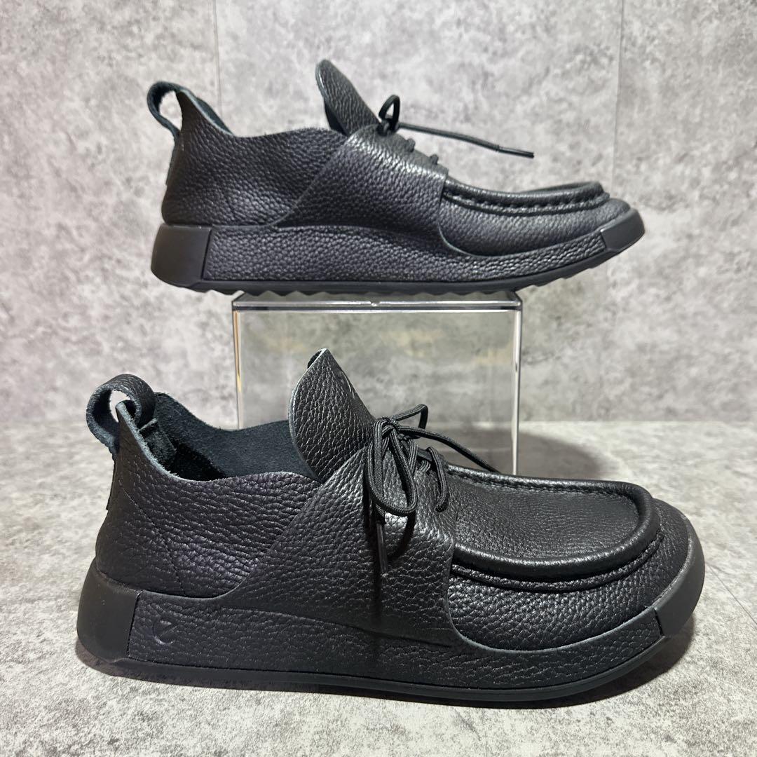 ecco エコー cozmo モカシンシューズ シボ革 ブラック 26cm - メルカリ