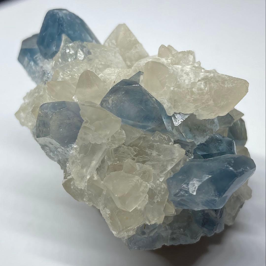 カルサイト　セレスタイン　共生鉱　アフガニスタン　62.5g セレスタイト