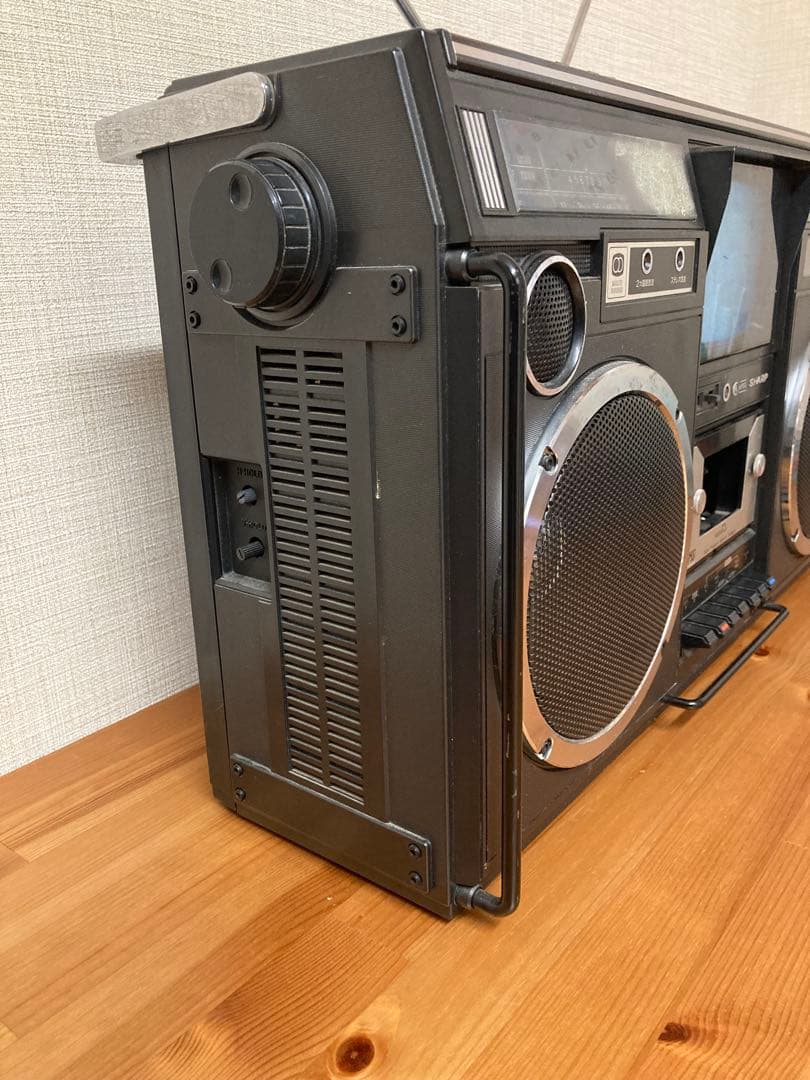 SHARP 5P-R2U ラジカセ ラジオ カセット テレビ 昭和レトロ - メルカリ
